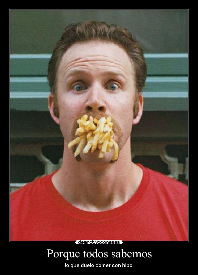 Porque todos sabemos - lo que duelo comer con hipo.
