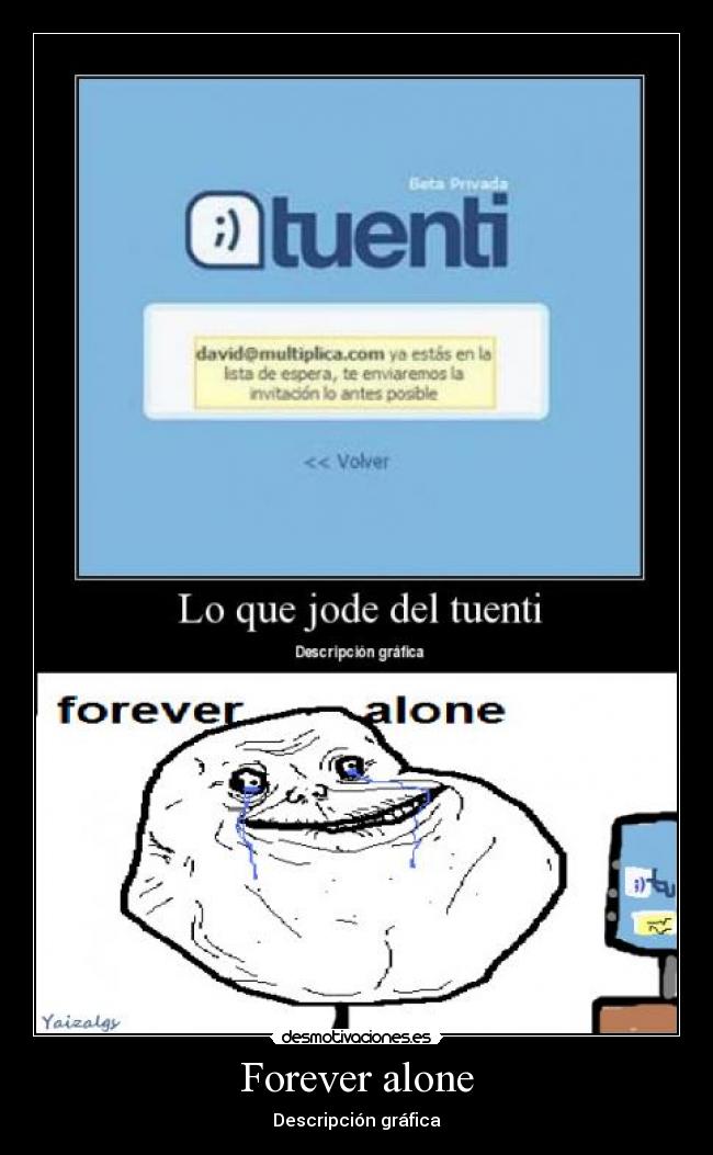 Forever alone - Descripción gráfica