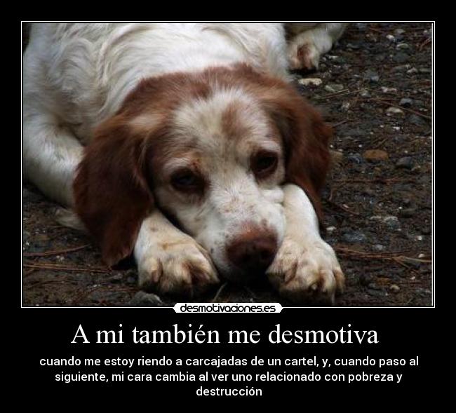 A mi también me desmotiva  - 