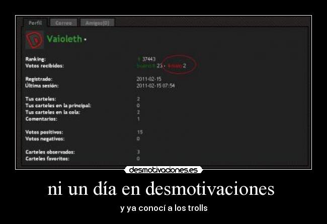ni un día en desmotivaciones  - y ya conocí a los trolls