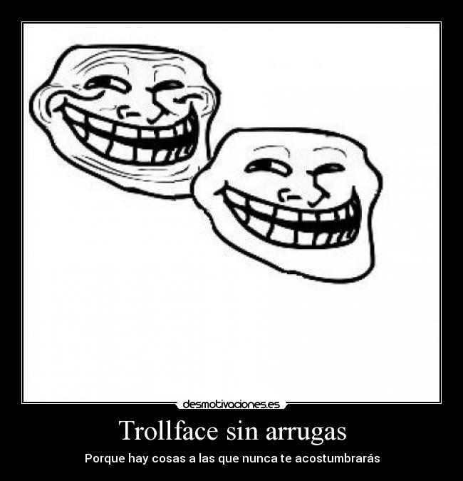 Trollface sin arrugas -