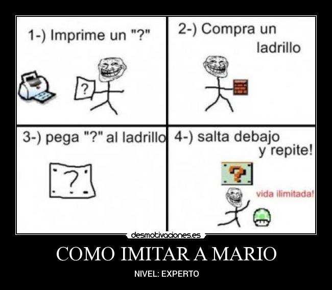 COMO IMITAR A MARIO -