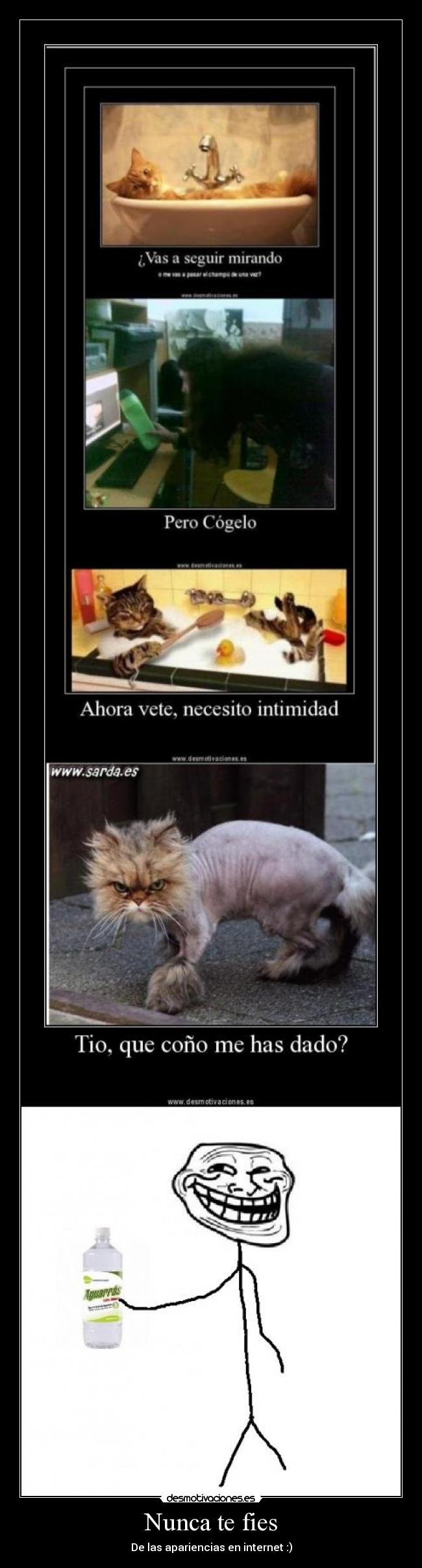 Nunca te fies - De las apariencias en internet :)