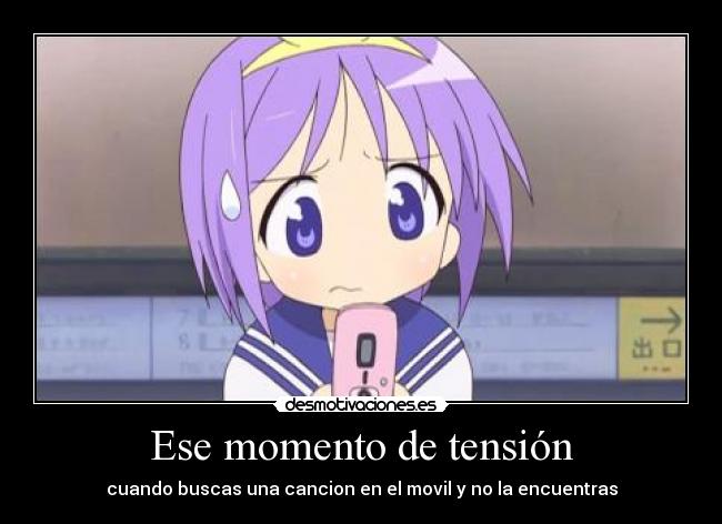 Ese momento de tensión -