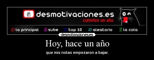 Hoy, hace un año -