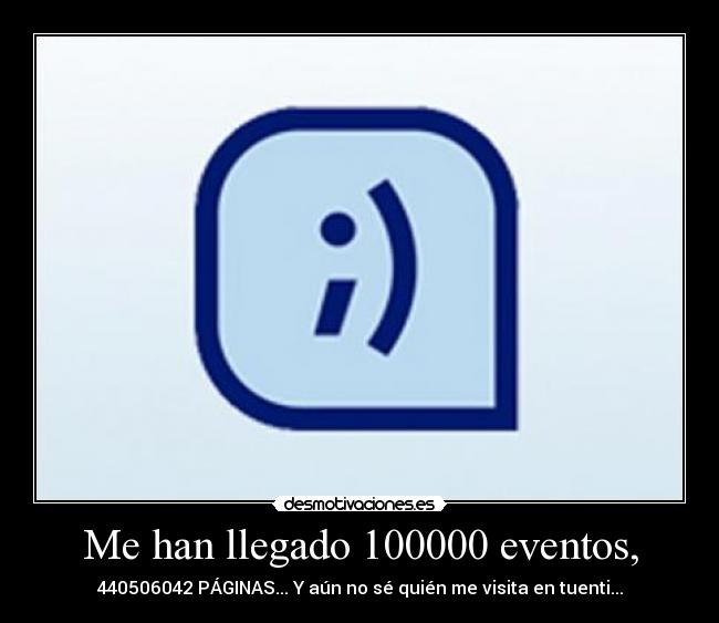 Me han llegado 100000 eventos, - 