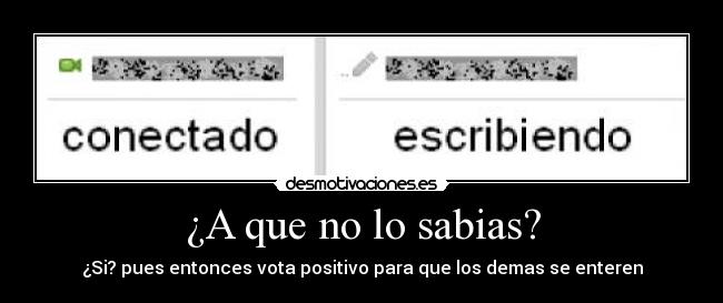 ¿A que no lo sabias? -