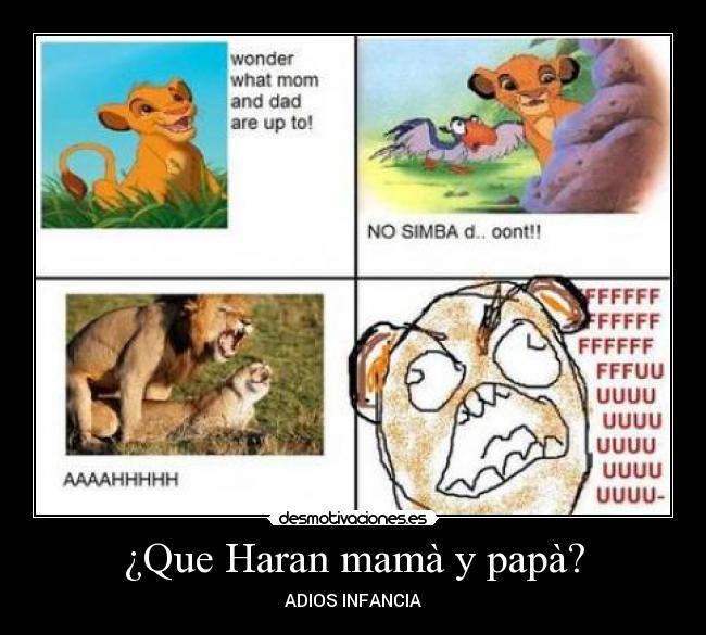 ¿Que Haran mamà y papà? - ADIOS INFANCIA