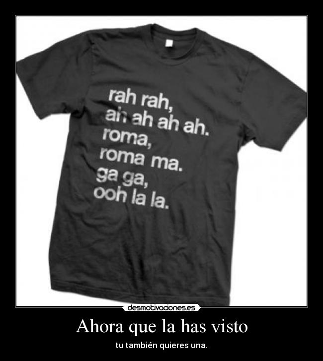 Ahora que la has visto -