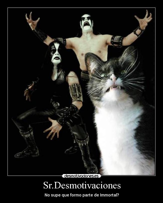 Sr.Desmotivaciones - No supe que formo parte de Immortal?