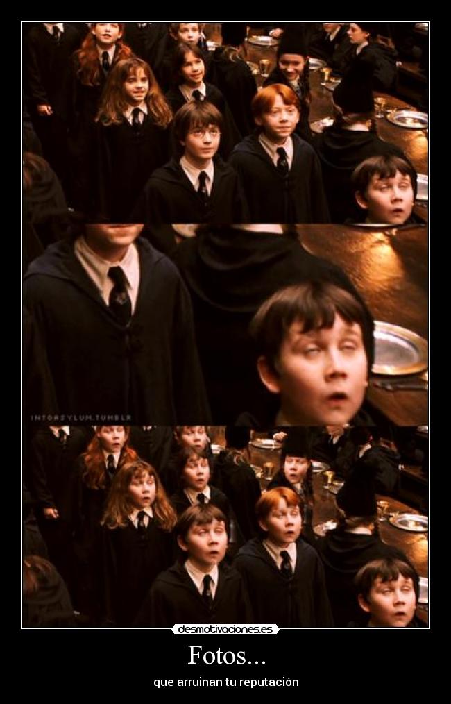 carteles fotos harry potter desmotivaciones