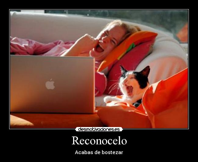 Reconocelo - Acabas de bostezar