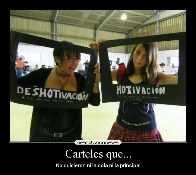 Carteles que... - No quisieron ni la cola ni la principal