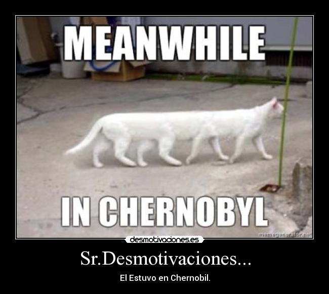 Sr.Desmotivaciones... - El Estuvo en Chernobil.