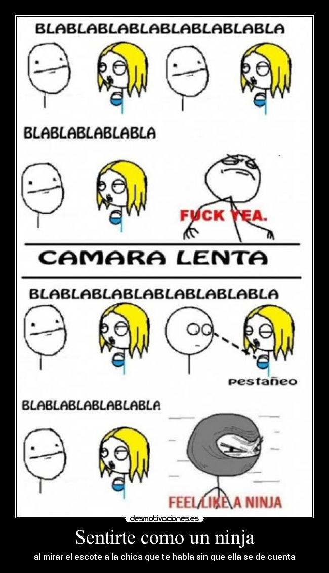 carteles como ninja desmotivaciones