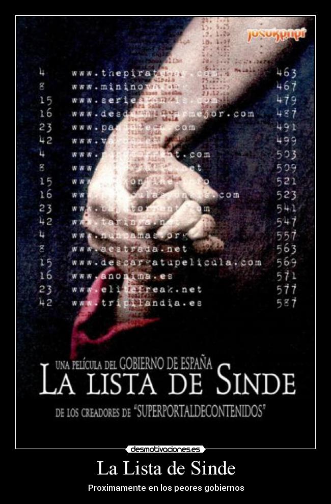 La Lista de Sinde -