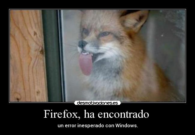 Firefox, ha encontrado -
