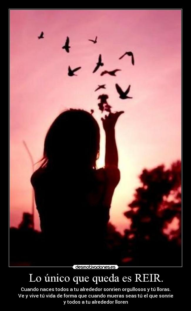 Lo único que queda es REIR. -