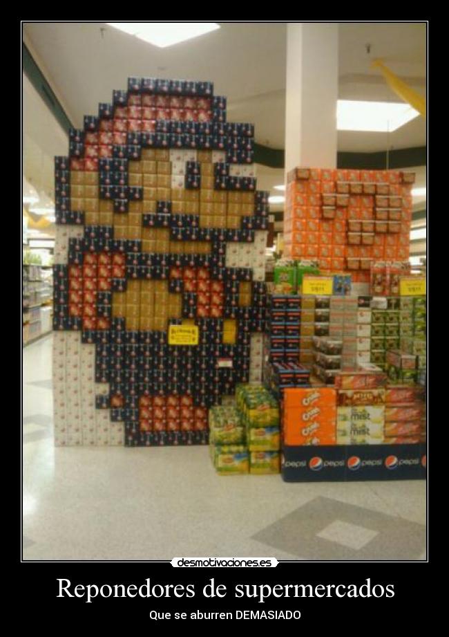 Reponedores de supermercados - Que se aburren DEMASIADO