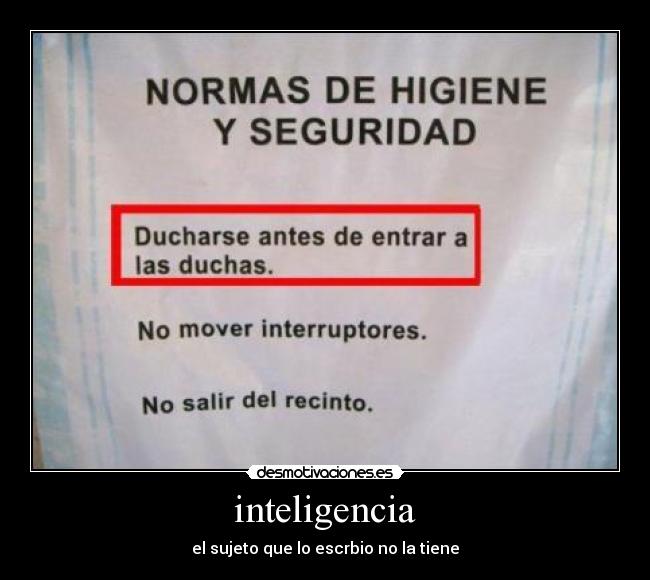 carteles inetligencia principal ducharce desmotivaciones