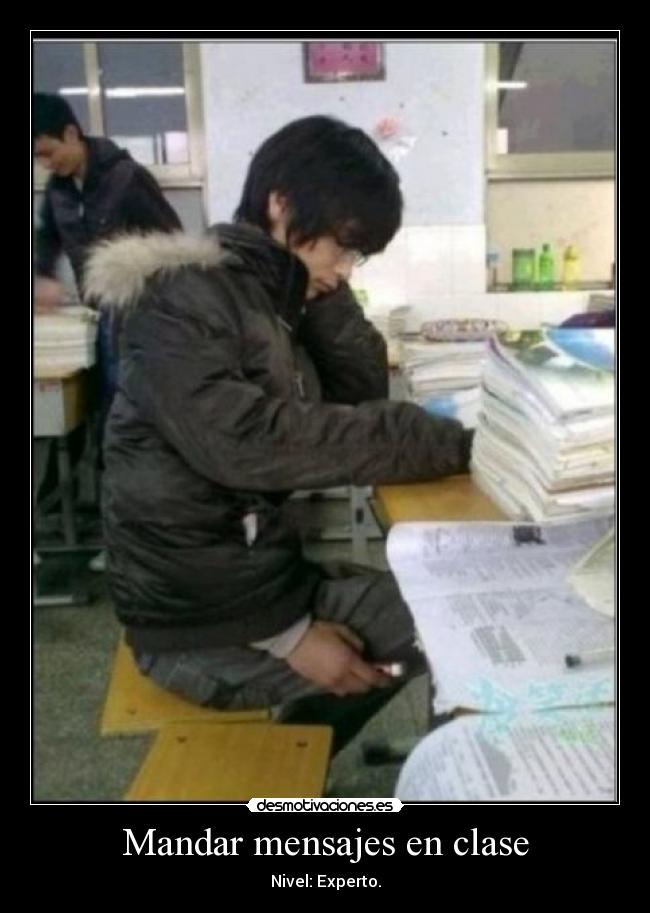 Mandar mensajes en clase - 