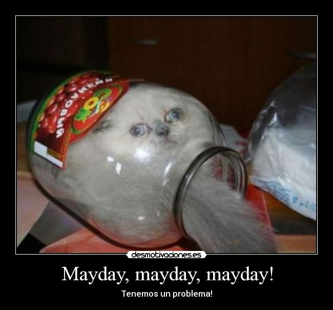 Mayday, mayday, mayday! - Tenemos un problema!