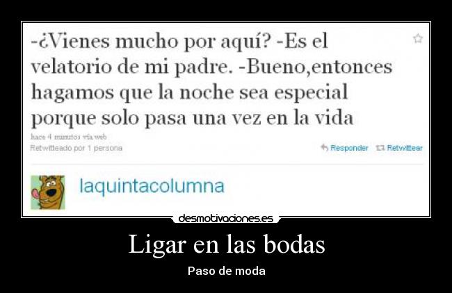 Ligar en las bodas -