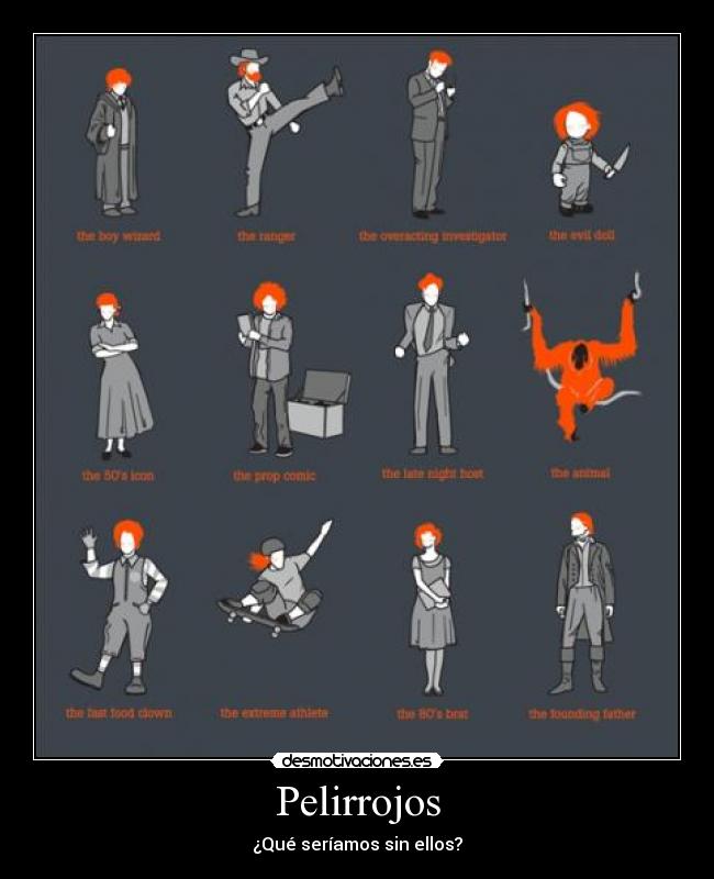 carteles pelirrojos sin ellos desmotivaciones