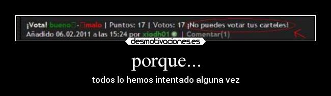 porque... -