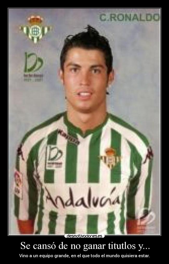 Se cansó de no ganar titutlos y... -