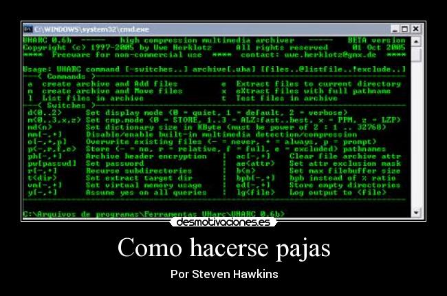 Como hacerse pajas - Por Steven Hawkins