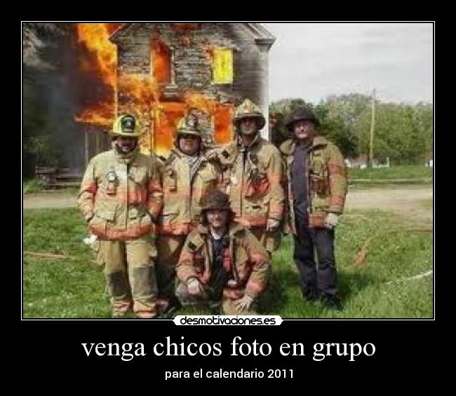 venga chicos foto en grupo -