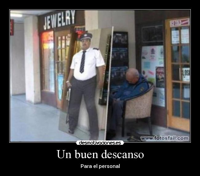 Un buen descanso -