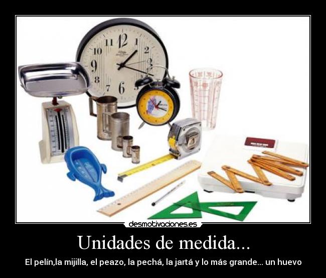 Unidades de medida... -