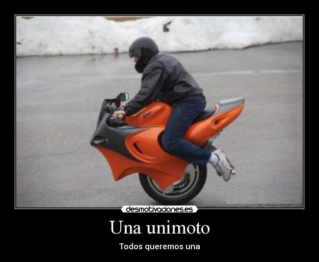 Una unimoto -