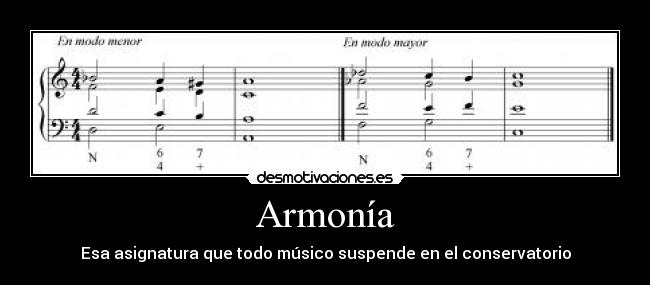 Armonía - Esa asignatura que todo músico suspende en el conservatorio