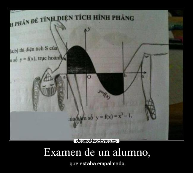 Examen de un alumno, -