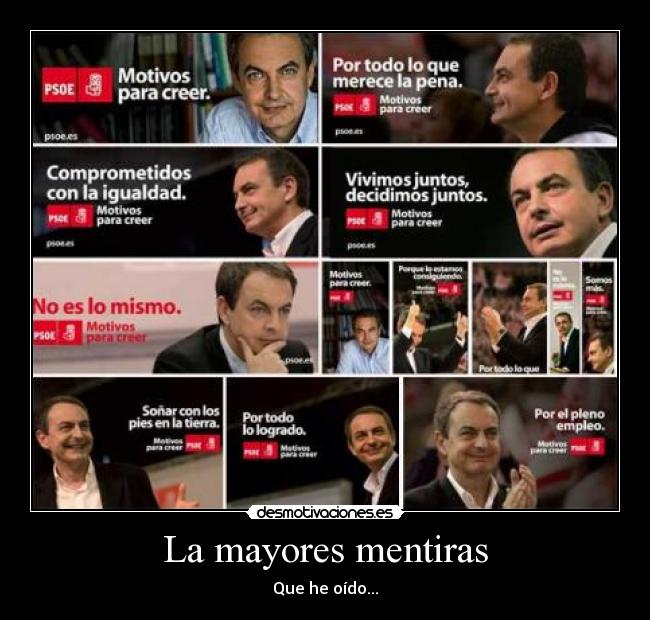 La mayores mentiras -