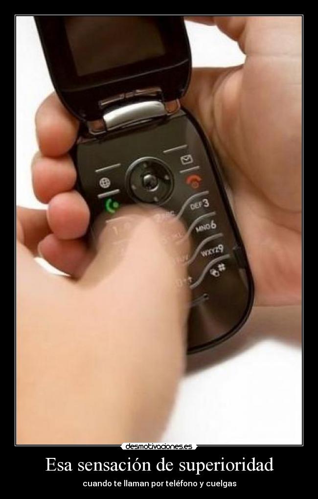 Esa sensación de superioridad -