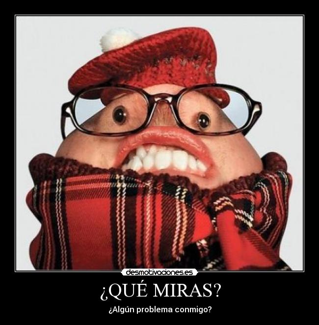 carteles que miras algun problema conmigo desmotivaciones