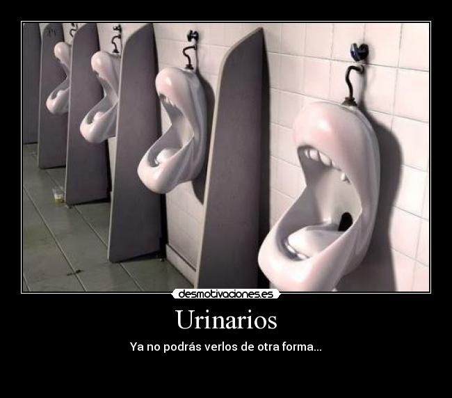 Urinarios - Ya no podrás verlos de otra forma...