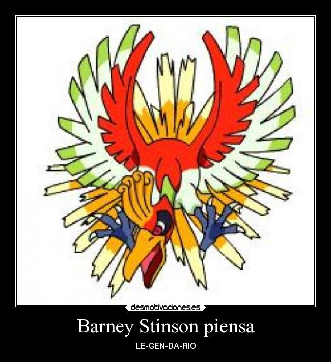 Barney Stinson piensa - LE-GEN-DA-RIO