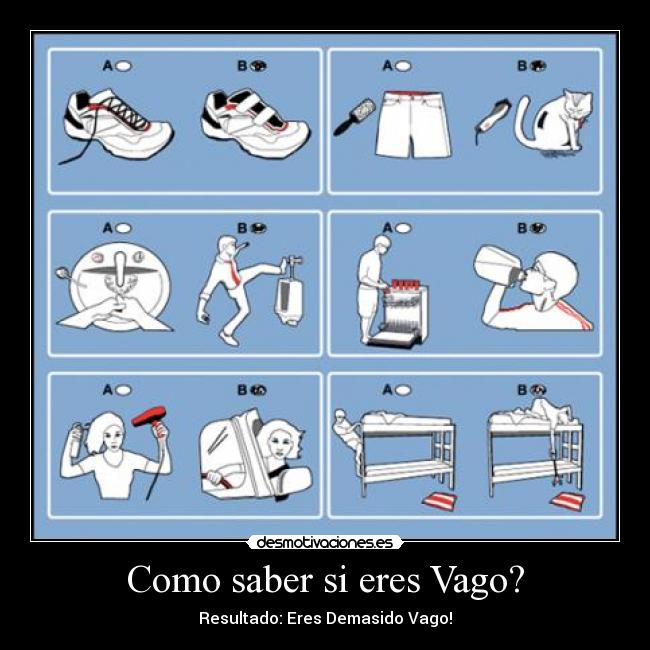 carteles test del vago desmotivaciones