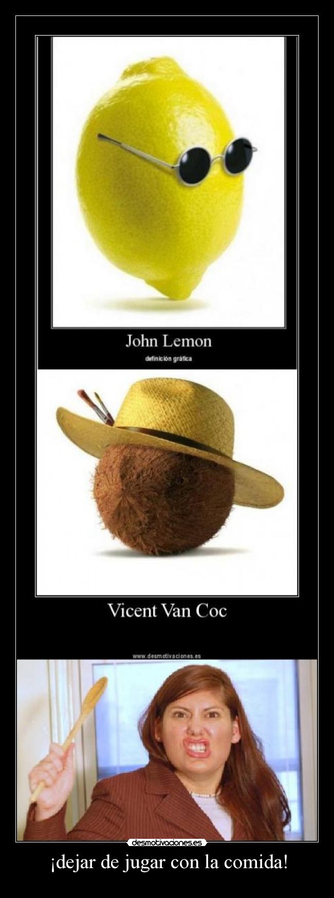 carteles comida comida desmotivaciones