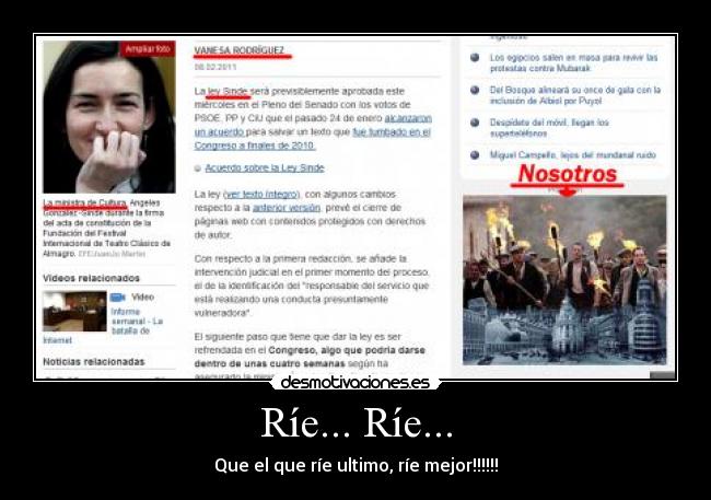 Ríe... Ríe... - Que el que ríe ultimo, ríe mejor!!!!!!