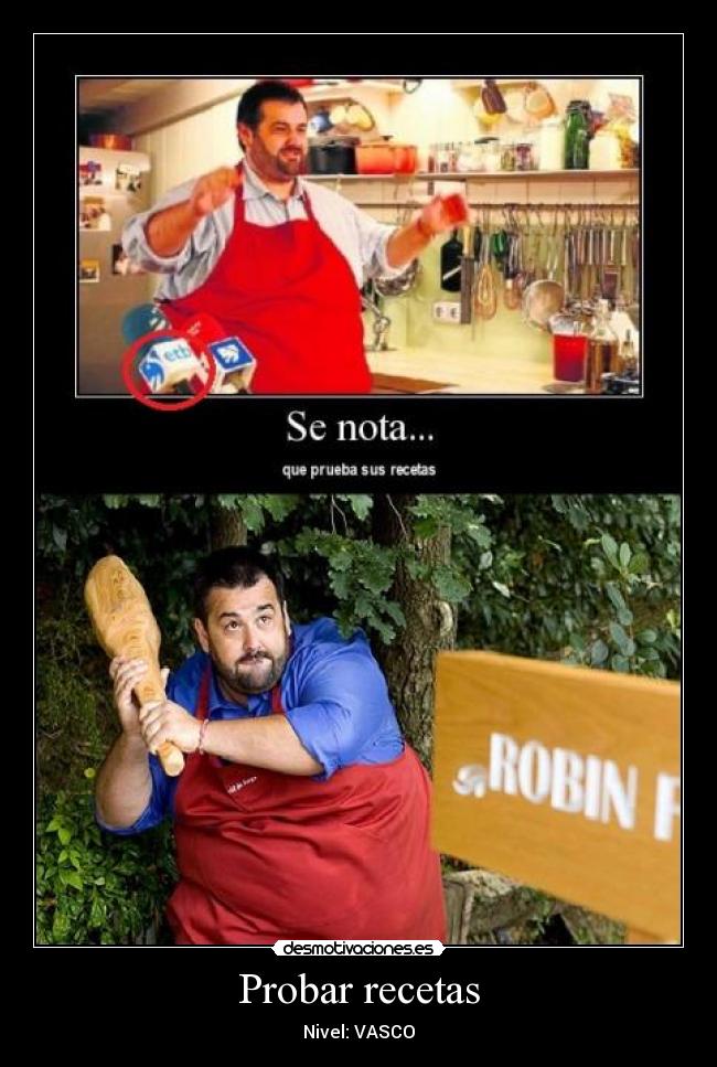 carteles probar recetas desmotivaciones