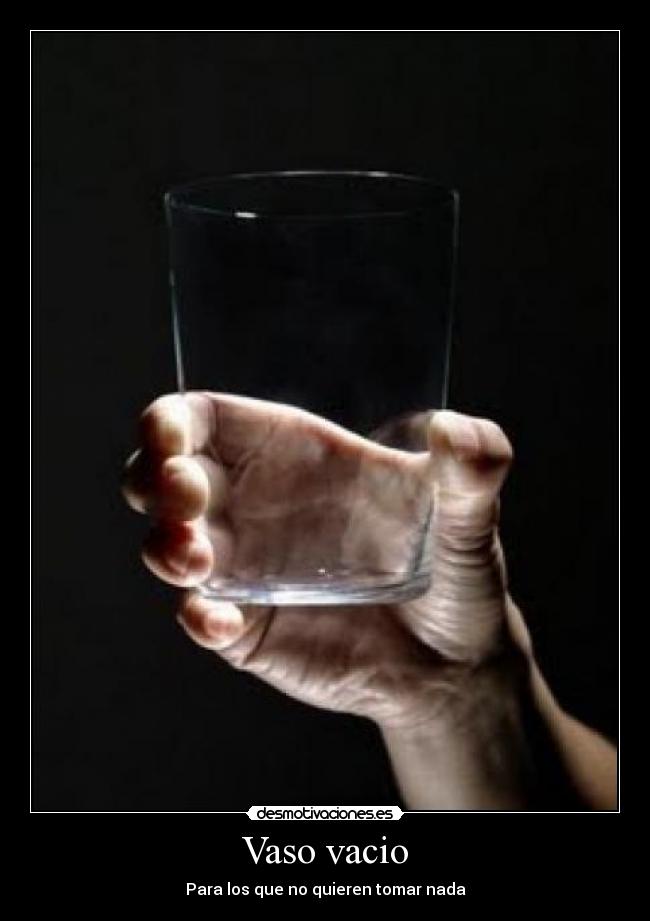 Vaso vacio - 