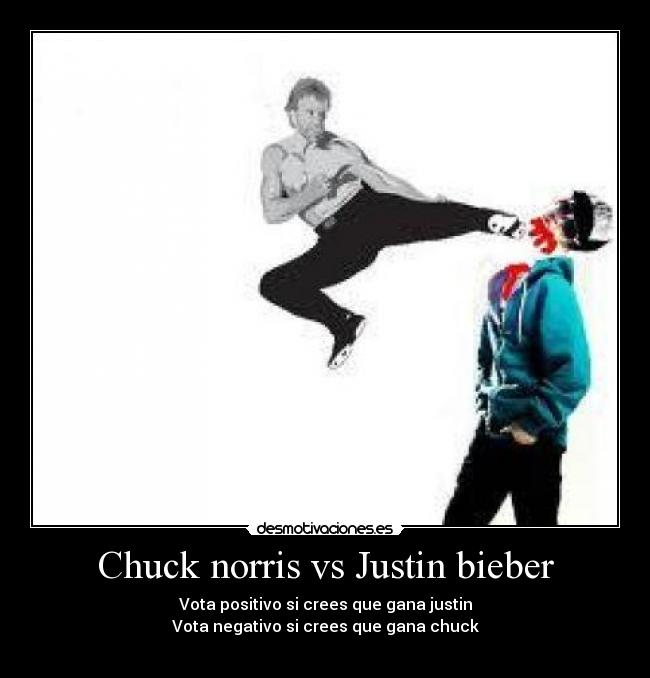 Chuck norris vs Justin bieber -