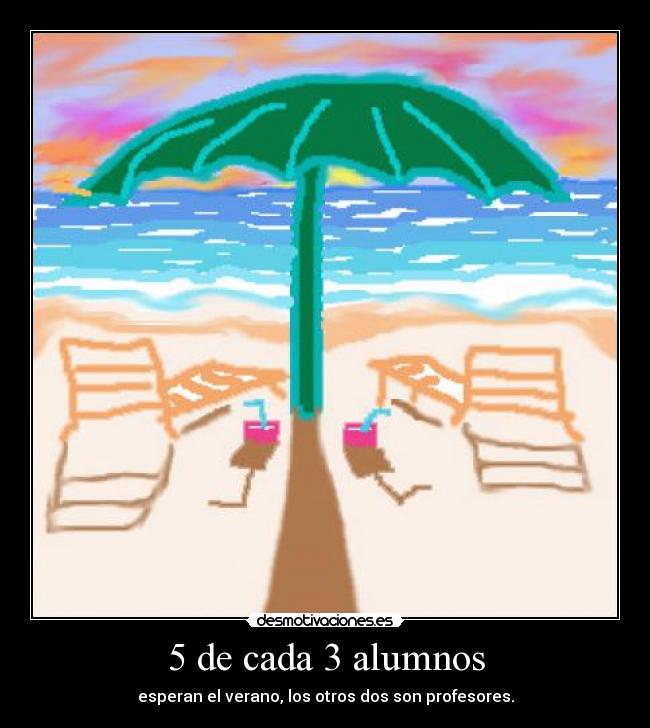 5 de cada 3 alumnos -
