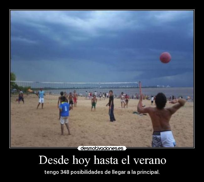 Desde hoy hasta el verano -